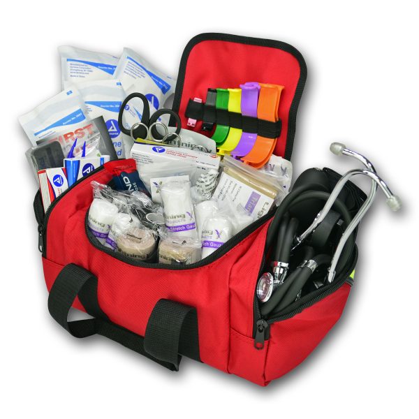 Compact First Responder Stocked Trauma Bag w Fill Kit B