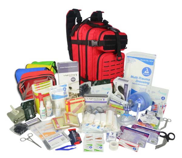 Lightning X Premium Tactical Trauma Backpack w M Kit