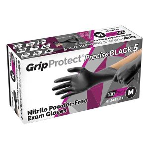 Precise BLACK 5 Nitrile Powder-Free Exam Gloves