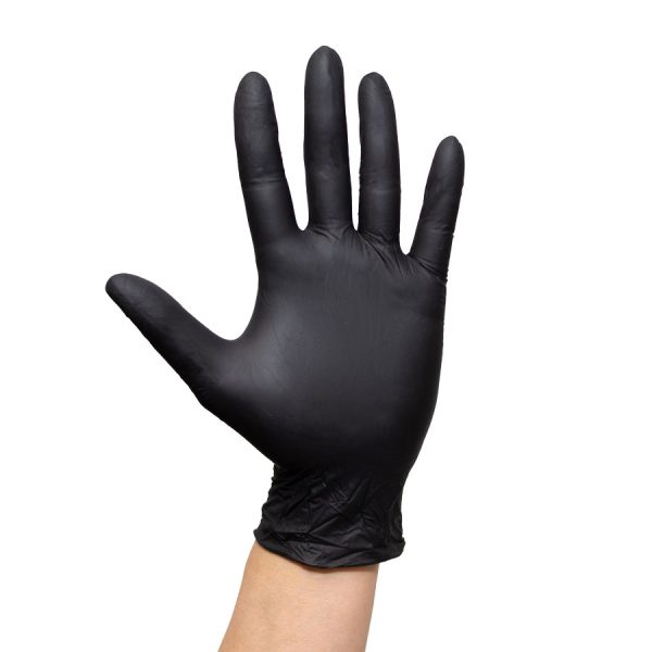 Precise BLACK 5 Nitrile Powder-Free Exam Gloves - Image 2