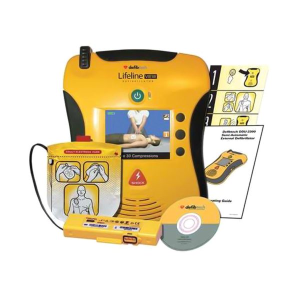Defibtech Lifeline View Semi-Automatic AED Standard Bundle