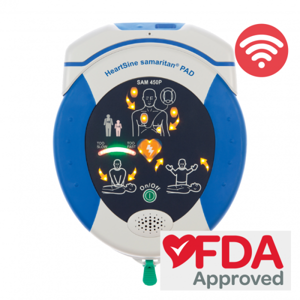 HeartSine Samaritan PAD 450P Connected AED with HeartSine Gateway