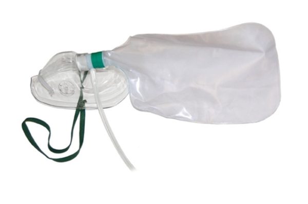 Hudson Pediatric Elongated High Concentration O2 Mask with 7' Tubing