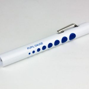 Disposable Diagnostic Penlight with Pupil Gauge