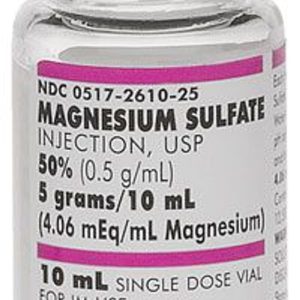 Magnesium Sulfate Injection, USP 50% 0.5g/mL - 10mL Vial