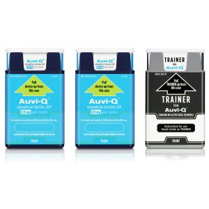 AUVI-Q Auto Injector, Pediatric, 0.15mg - 2/pack with Trainer