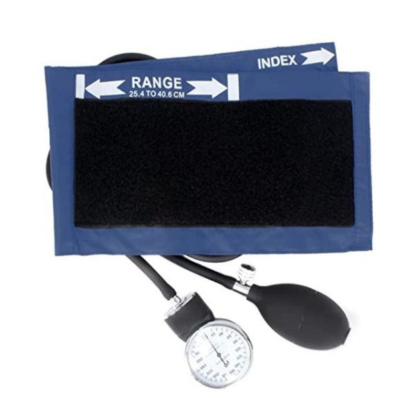 Dixie Ems Deluxe Aneroid Sphygmomanometer Blood Pressure Set W/Adult Cuff, Carrying Case and Calibration Tool
