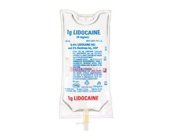 Lidocaine HCl 0.4% with Dextrose 5% Injection, USP 4mg/mL - 250mL Bag