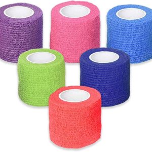 Cohesive Bandage Rolls, Assorted Colors, 2'' x 5 yds - 36/box