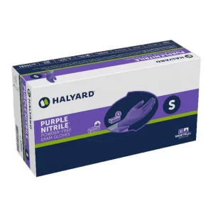 Halyard Purple Nitrile Gloves, Box/100