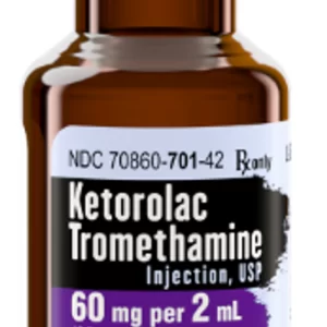 Ketorolac Tromethamine Injection, USP, 60mg/2mL Vial