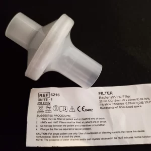 Clear Bacterial/Viral Filter, 22mm