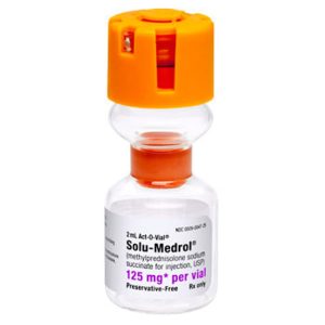 Solu-Medrol (Methylprednisolone Sodium Succinate) Injection, USP 125 mg - 2ml Vial