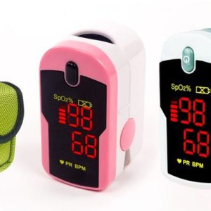 Fingertip Pulse Oximeter w/ Lanyard & Protective Case