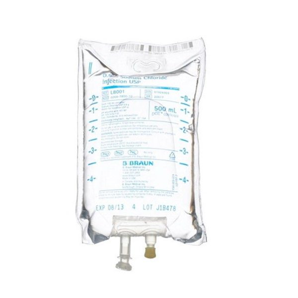0.9% Sodium Chloride Injection, USP, 500 mL