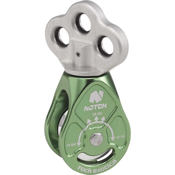 Notch™ Rook Triple Attachment Swivel Pulley