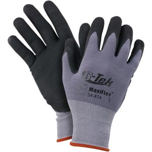 MaxiFlex™ G-Tek® Work Gloves – Micro-Foam Nitrile Coated Palms