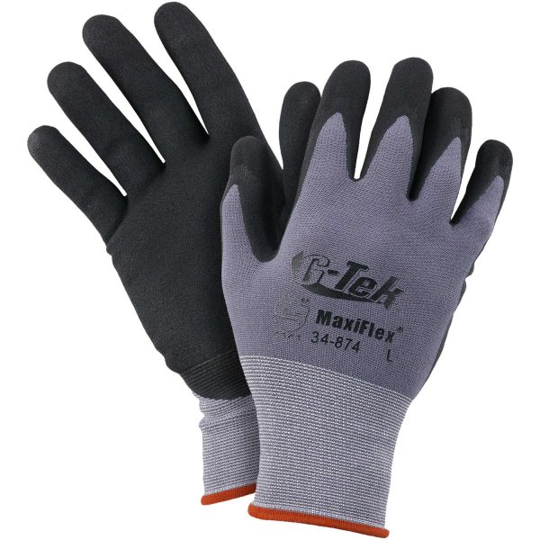 MaxiFlex™ G-Tek® Work Gloves – Micro-Foam Nitrile Coated Palms