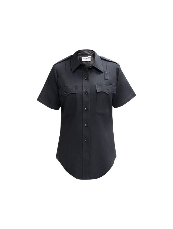 Deluxe Tactical Women's Short Sleeve Shirt w/ Com Ports - LAPD Navy