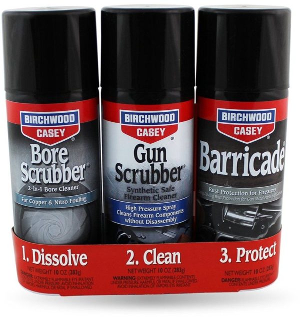 Birchwood Casey 1-2-3 Aerosol Value Pack, 3 Aerosol Cans